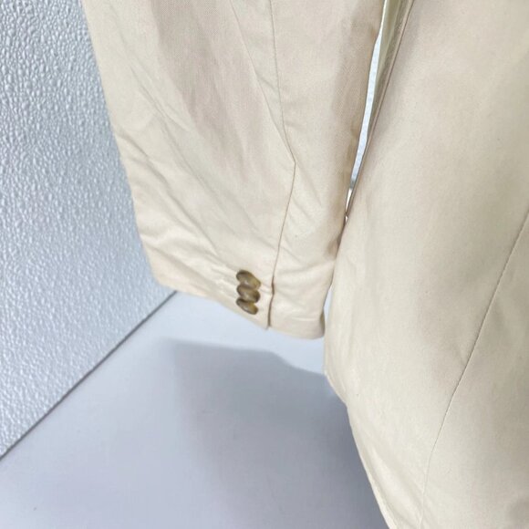 Tory Burch Women’s Polished Poplin Double-Breasted Jacket Size 12 Palestone - Picture 6 of 15